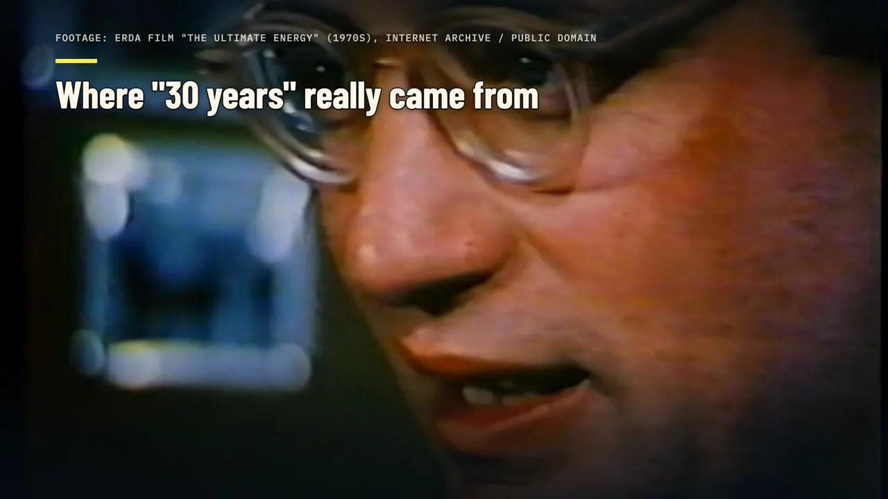 Where "30 years" really came from