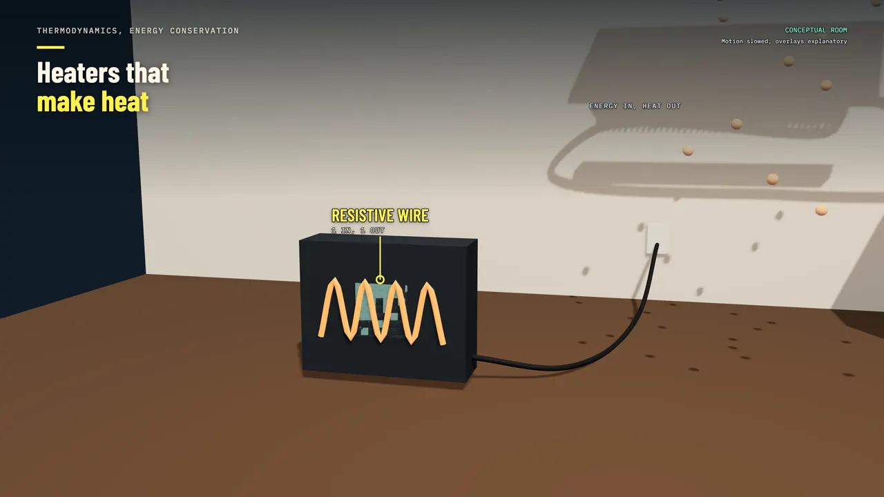 Heaters that make heat