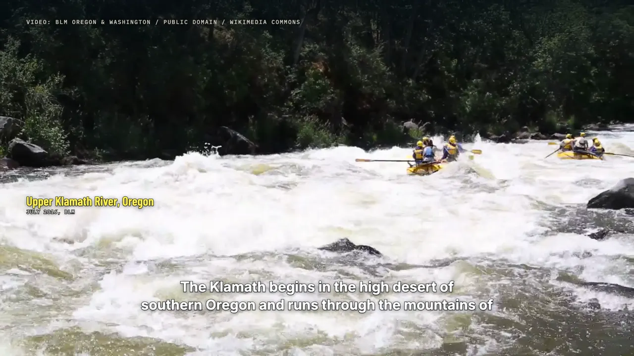 A river cut in half