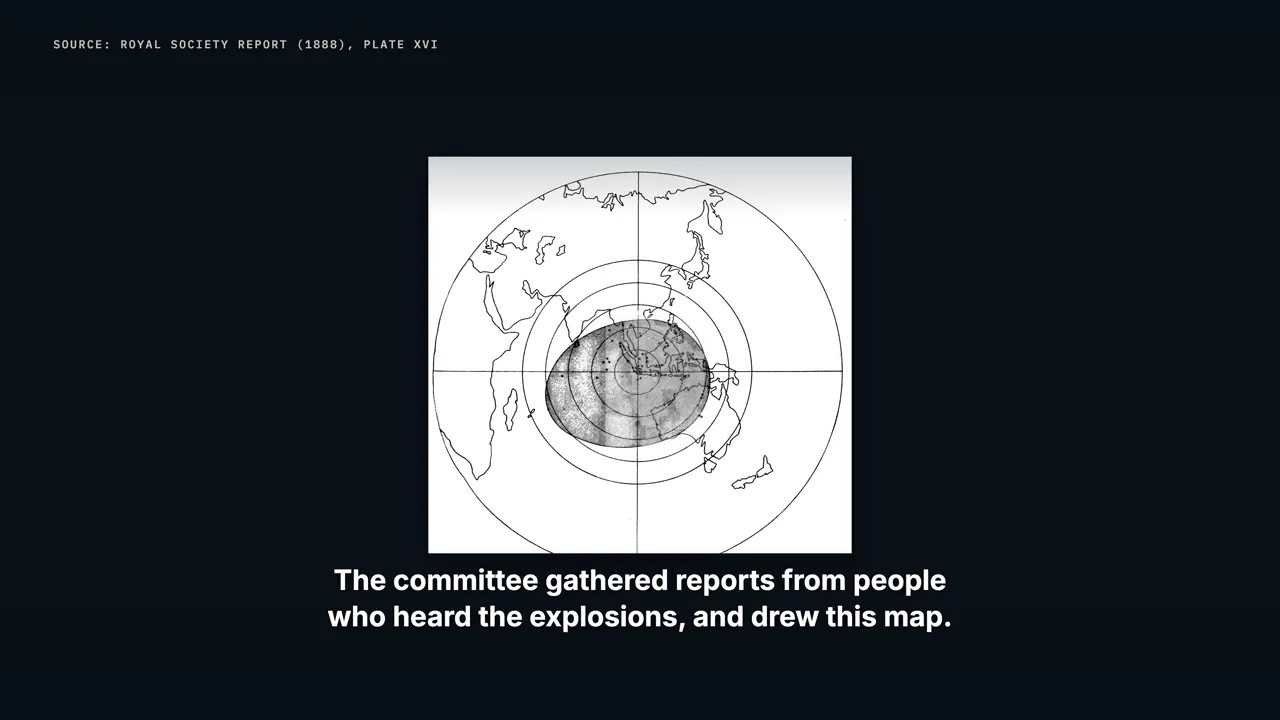 Where the booms were heard