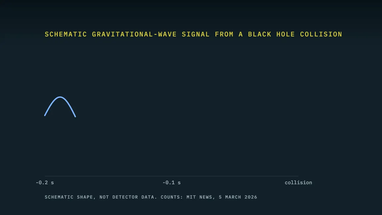 Two black holes colliding