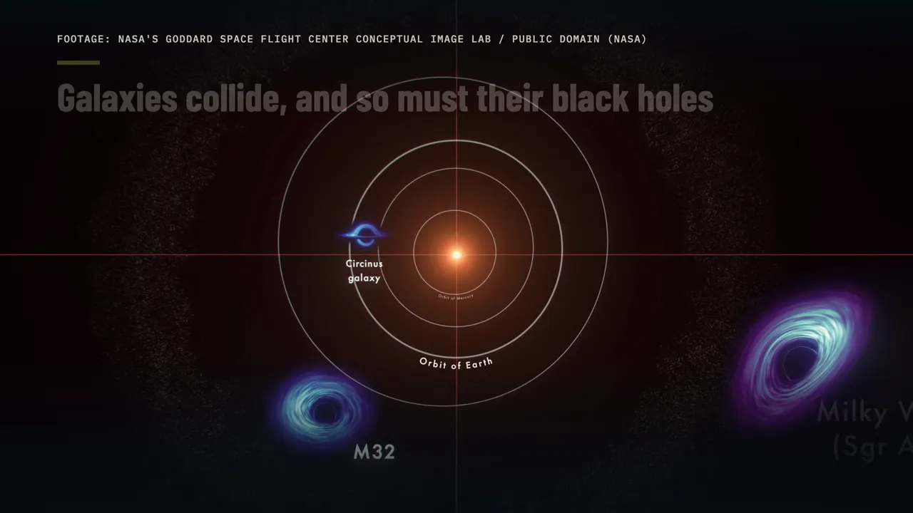 Galaxies collide, and so must their black holes