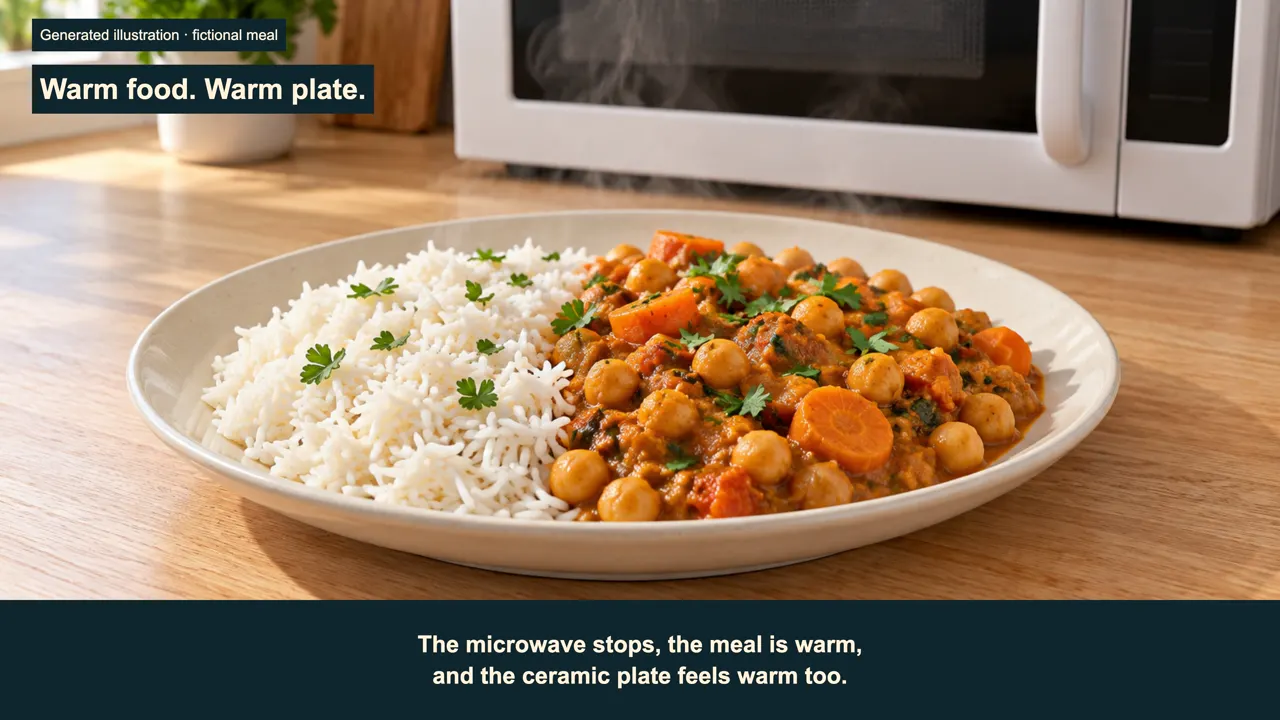 Warm food, warm plate