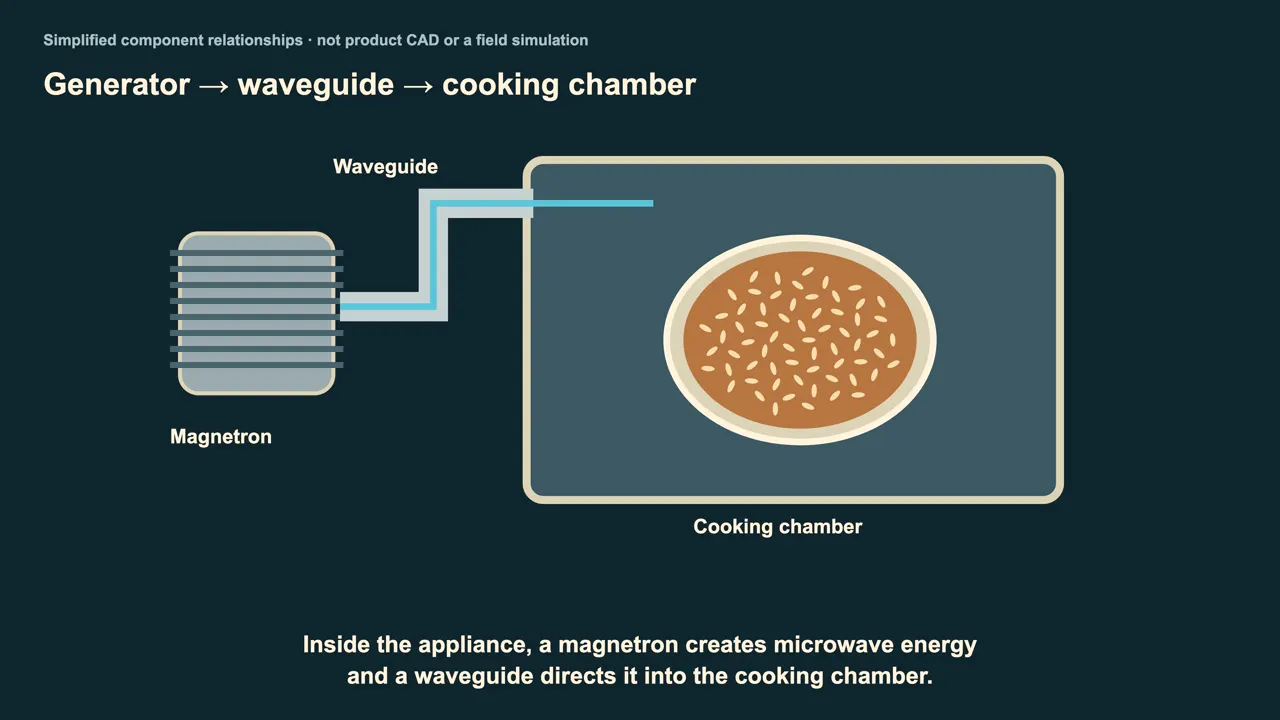 Inside the oven