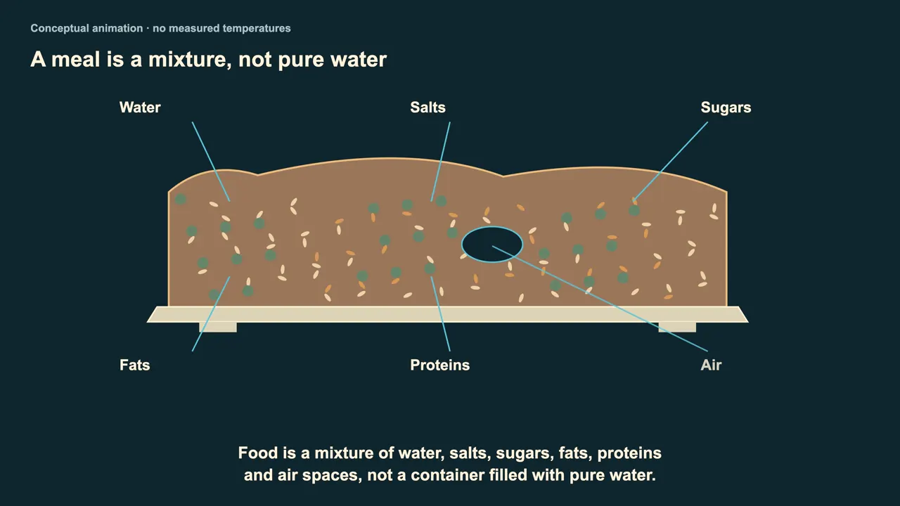 How food absorbs the energy
