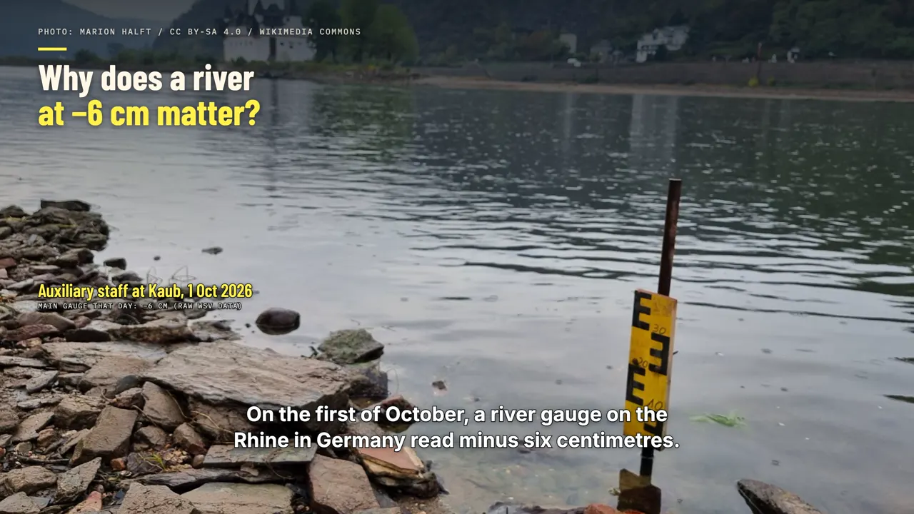 A fuel reserve and a river