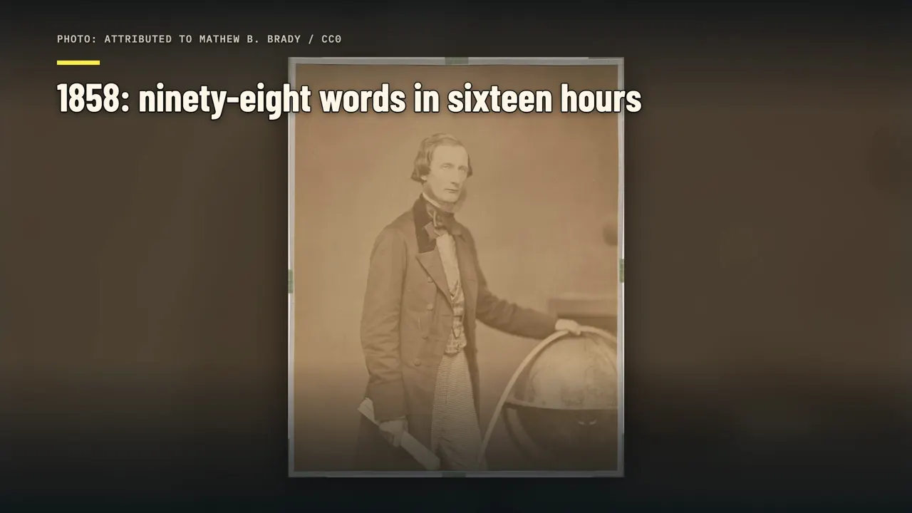 1858: 98 palabras en 16 horas