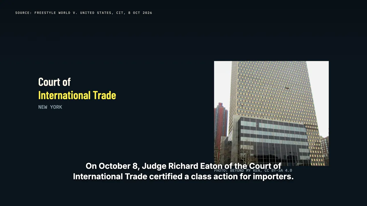 The October 8 class action